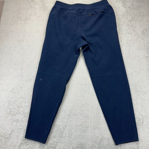 Lululemon Pants Mens Size Large Blue Textured Spacer Classic Tapered Jogger - Picture 6 of 8